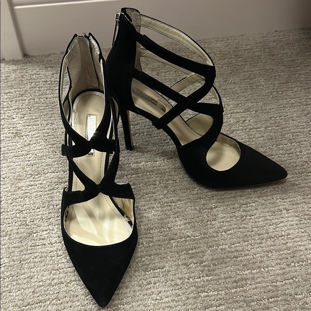 Elegant Black Strappy Heels